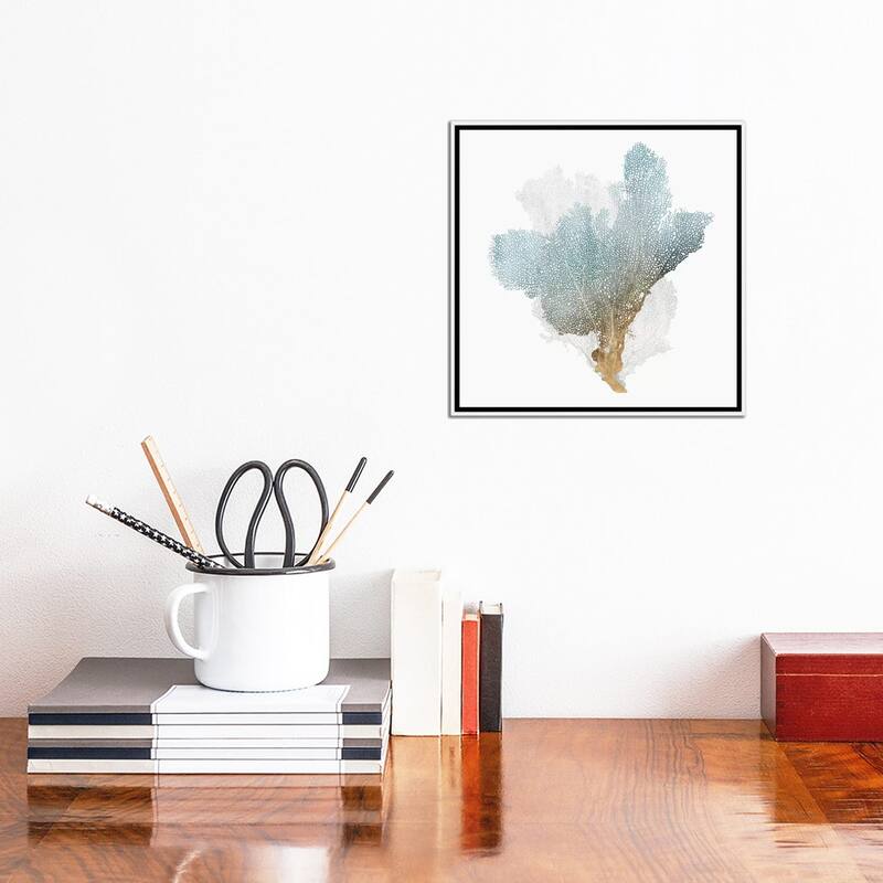 iCanvas "Delicate Coral III " by Isabelle Z Framed Canvas Print