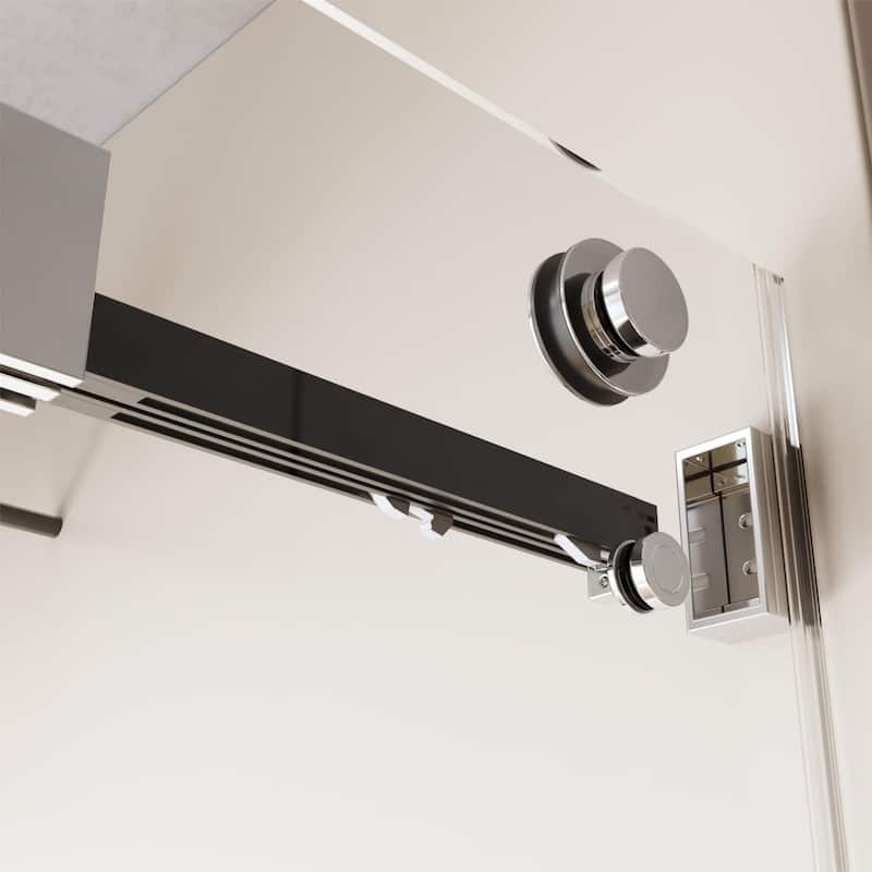 56-60"W x 76"H Frameless Double Sliding Shower Door
