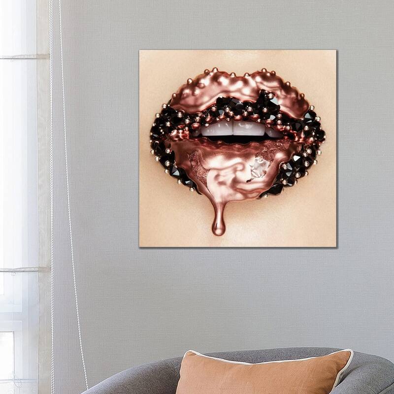 iCanvas "Rose Gold Melting Carat" by Vlada Haggerty Canvas Print - 26x26x1.5