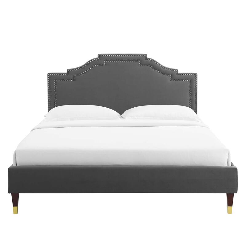 Adelaide Performance Velvet King Platform Bed