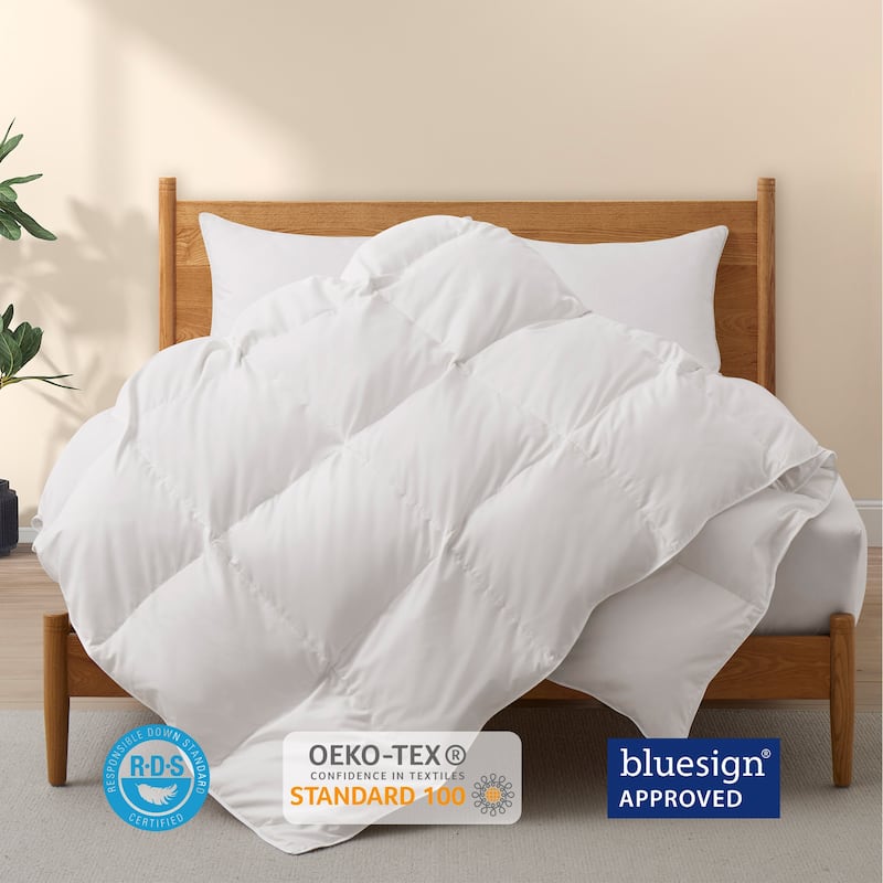 Premium White Feather Down Comforter Duvet Insert All Warmth Levels