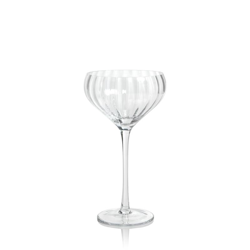 Malden Optic Cocktail Glasses, Set of 4 - Clear