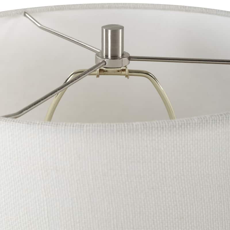 Uttermost Rupture Aged Ivory Table Lamp - 19" H X 13" W X 13" D