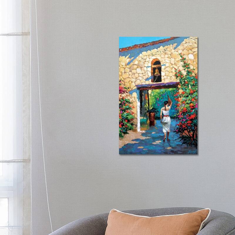 iCanvas "Mexican Girl With Jug" by Dmitry Spiros Canvas Print - 26x18x1.5