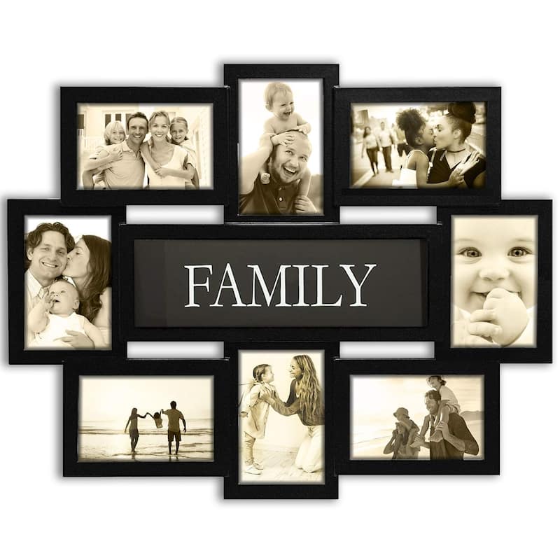 HELLO LAURA 12 Opening Decorative Wall Hanging Collage Picture Photo Frame - N/A