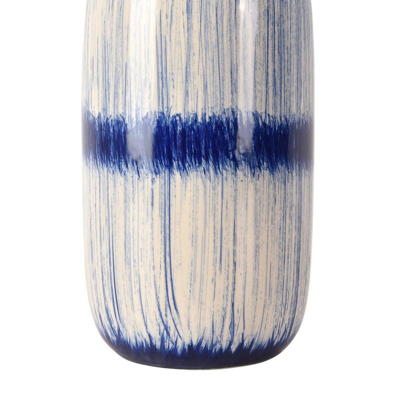 Pasargad Home Garcia Ceramic Navy & Ivory Table Lamp