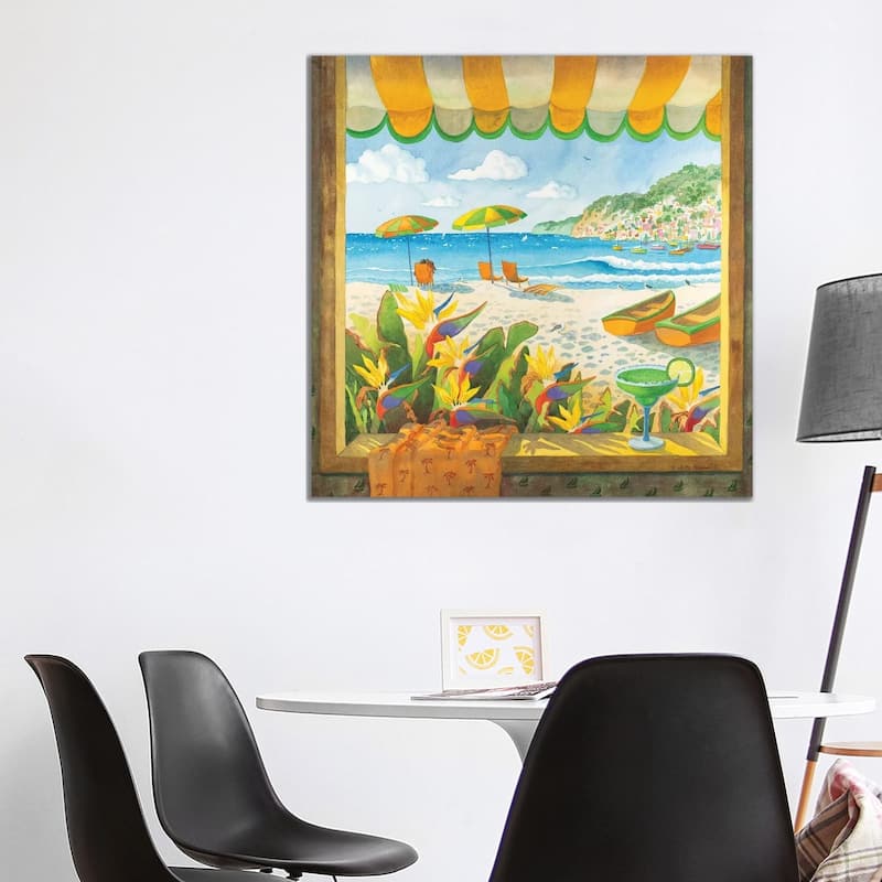 iCanvas "Window To The Sea" by Robin Wethe Altman Canvas Print - 37x37x1.5