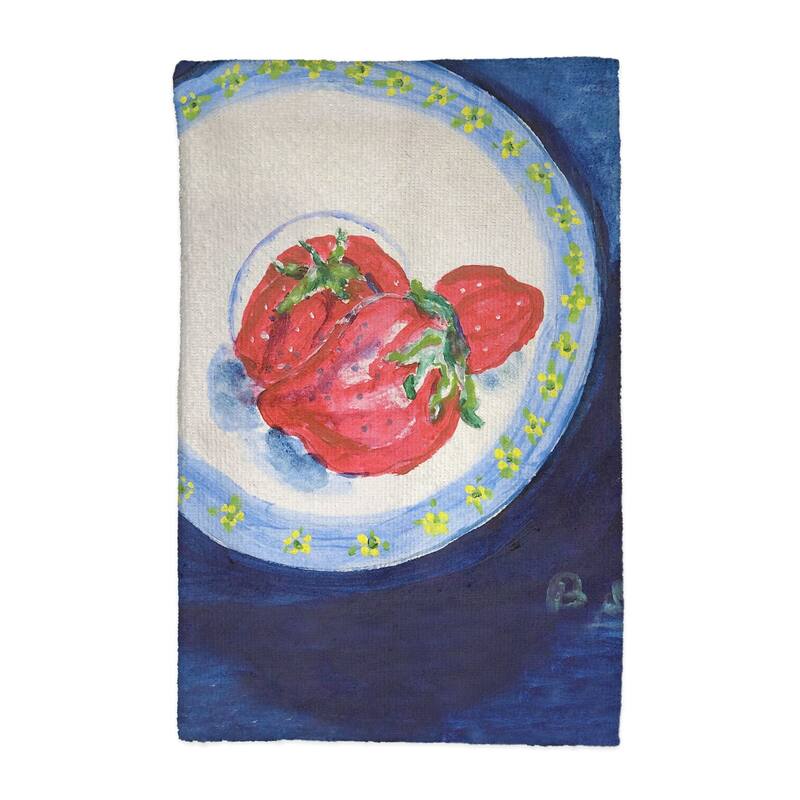 Strawberry Plate Kitchen Towel - 16x25