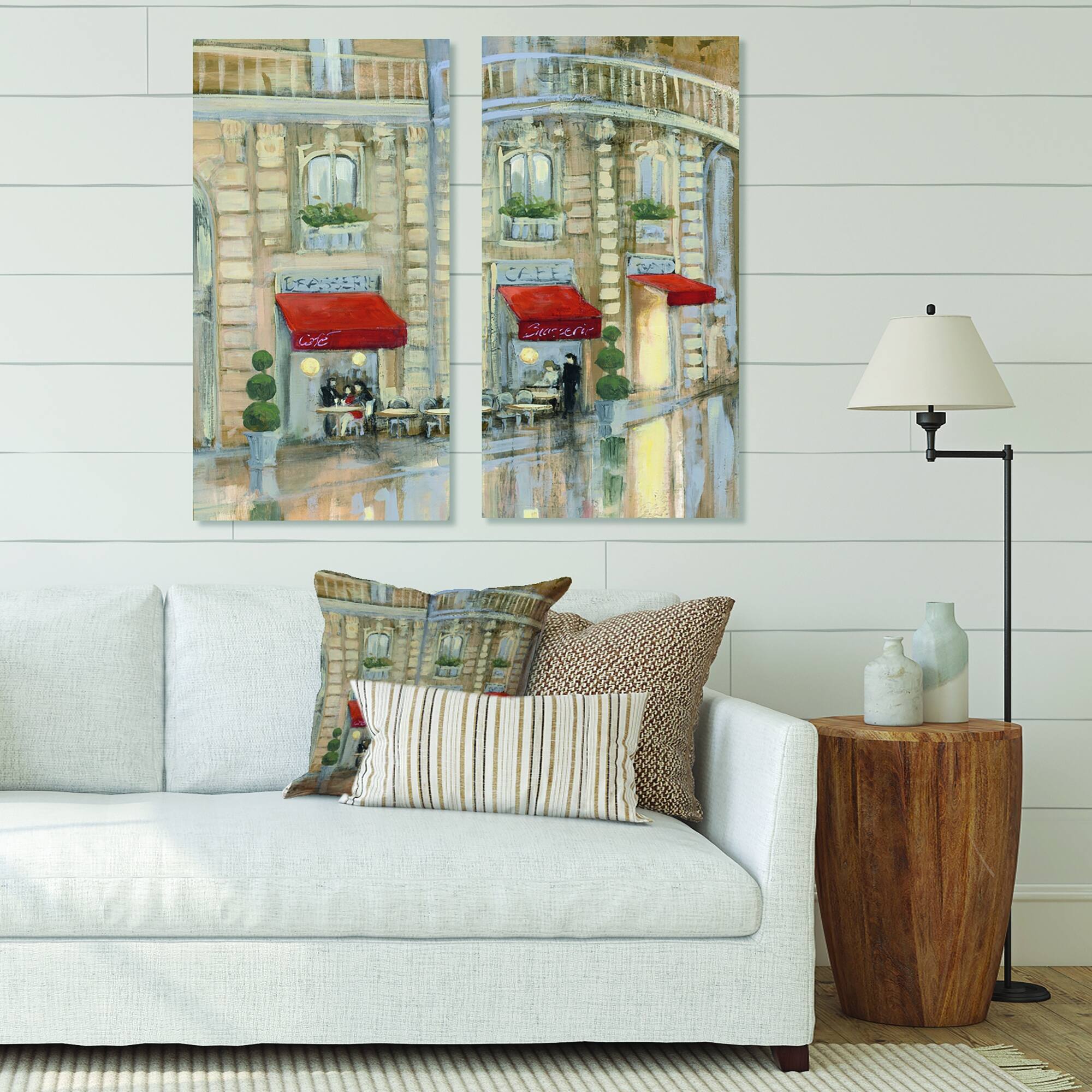 Designart "Love in Paris II" Romantic French Country Canvas Wall Art