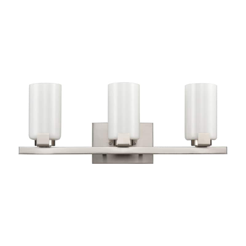 Dressler 22-inch Wide 3-Light Vanity Light in Brushed Nickel - 22