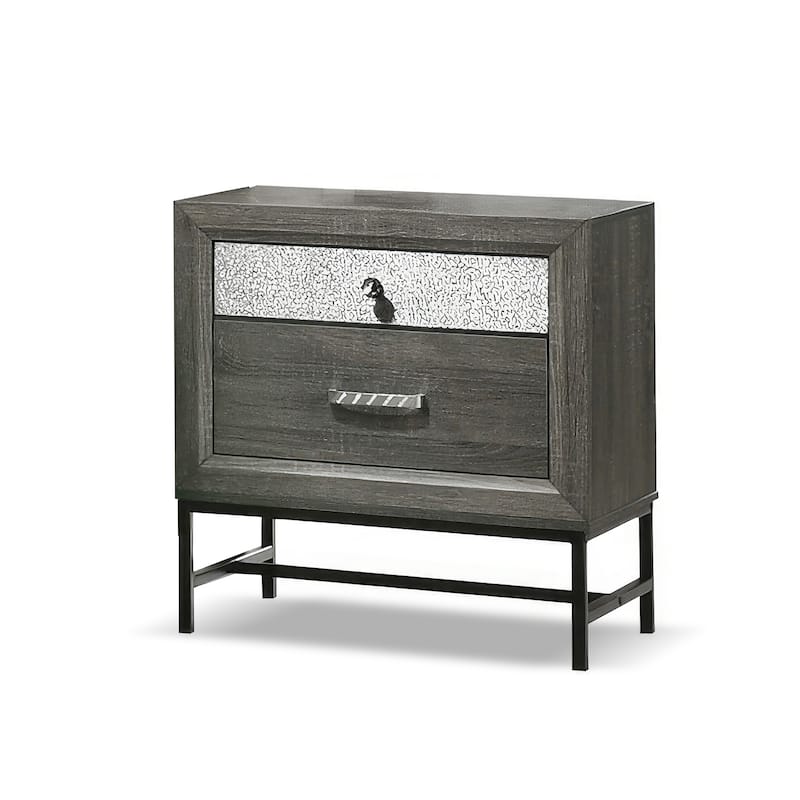 Furniture of America Heinisk Contemporary Grey 3-Piece Platform Bedroom Set