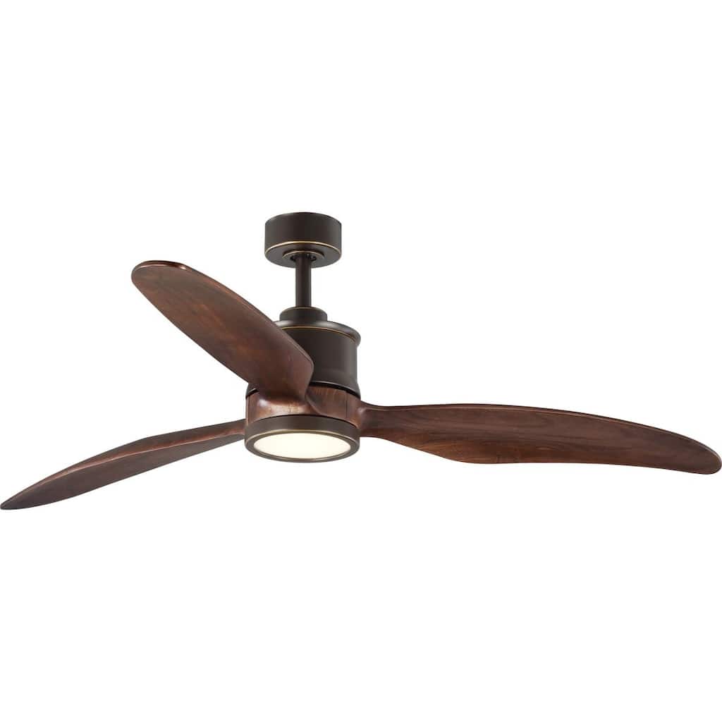 Farris Collection Three-Blade Carved Wood 60" Ceiling Fan - 12.370" x 31.250" x 10.500"