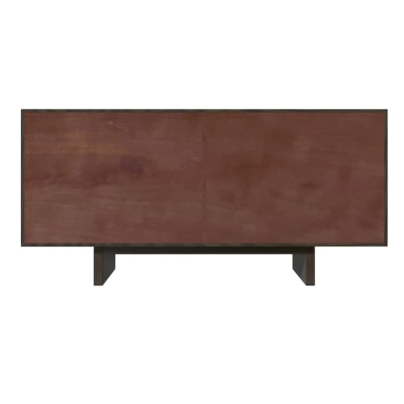 Clihome Mid-century Wood 4-Door Buffet Sideboard Cabinet