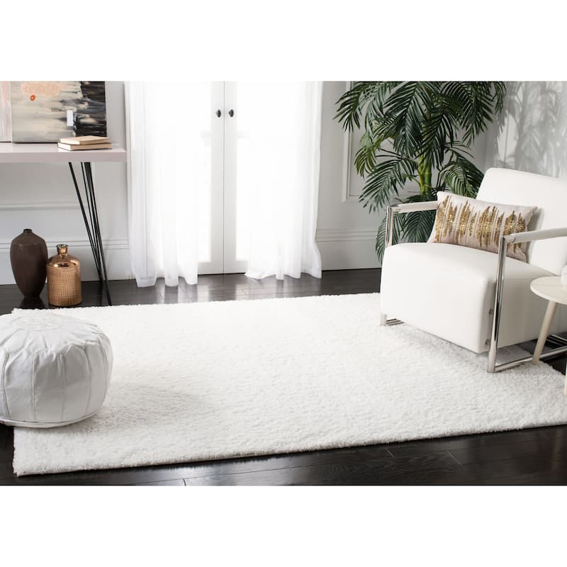SAFAVIEH August Wilhelma Shag Solid 1.2-inch Thick Area Rug