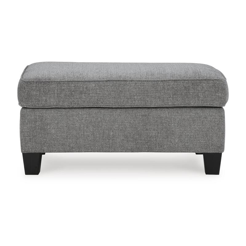 Signature Design by Ashley Mathonia Smoke Ottoman