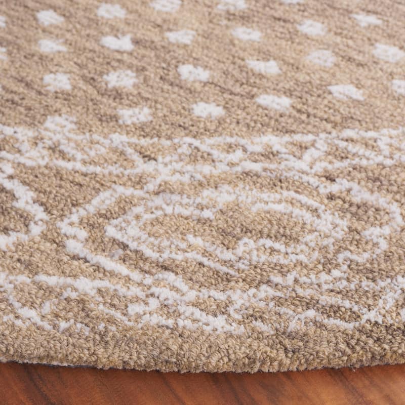 SAFAVIEH Handmade Ebony Branddis Modern Wool Rug