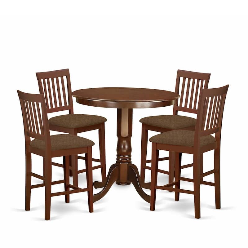 Counter Height Dining Set - 5 Piece Modern Dining Table & Chairs