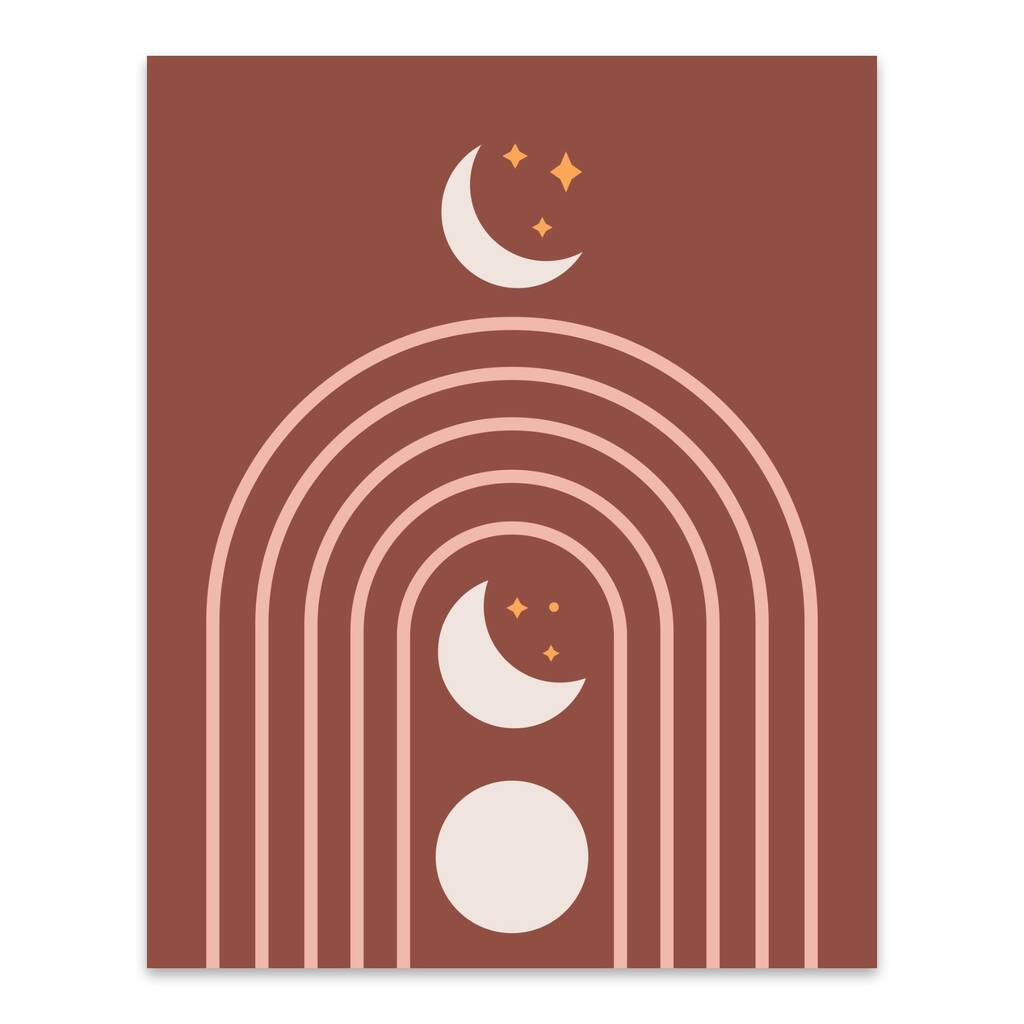 Abstract Bohemian Boho Metal Wall Art Print