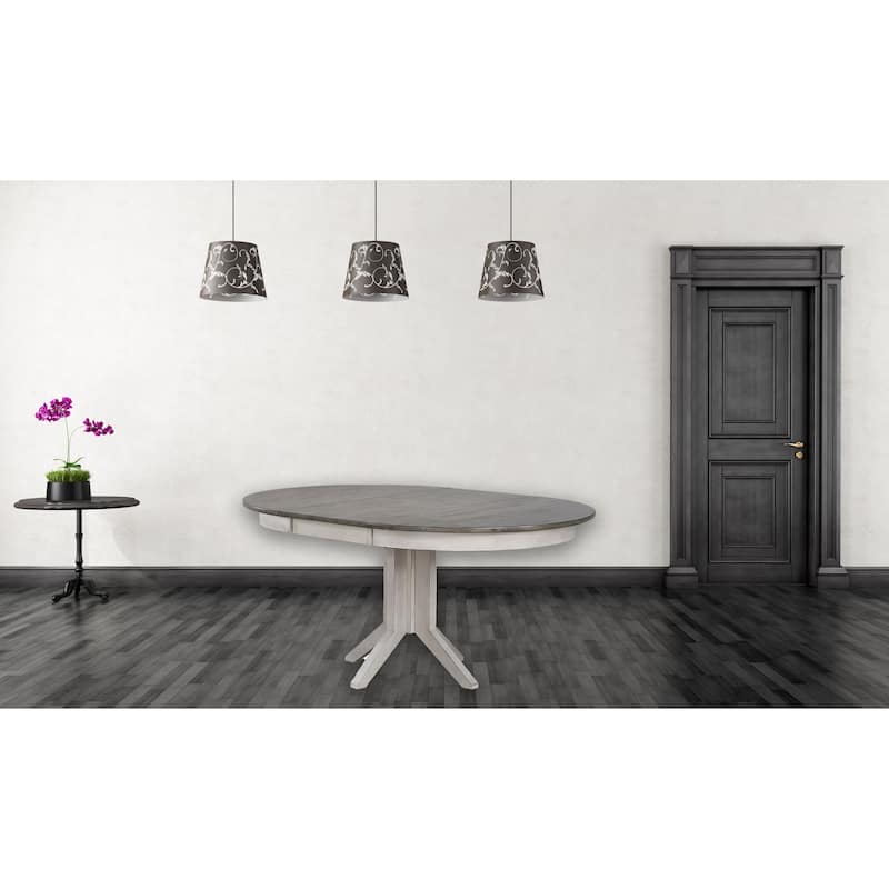 Round Contemporary Dining Table In Ash