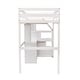 preview thumbnail 17 of 17, Elegant Style Twin Size Loft Bed with a Stand-alone Bed, Storage Staircase, Desk, Shelves and Drawers, Solid Construction, White