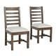 preview thumbnail 3 of 7, Quincy Upholstered Wood Dining Chair (Set of 2) by Kosas Home