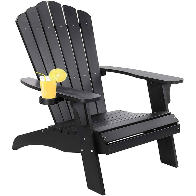 Adirondack Chair Polystyrene, Weather Resistant & Durable Fire Pits Chair for Lawn and