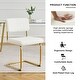preview thumbnail 24 of 28, Teddy Dining Chair Set of 2 with Upholstered Back Accent Chair and C-Shaped Metal Legs Vanity Chair, Student Desk Chair