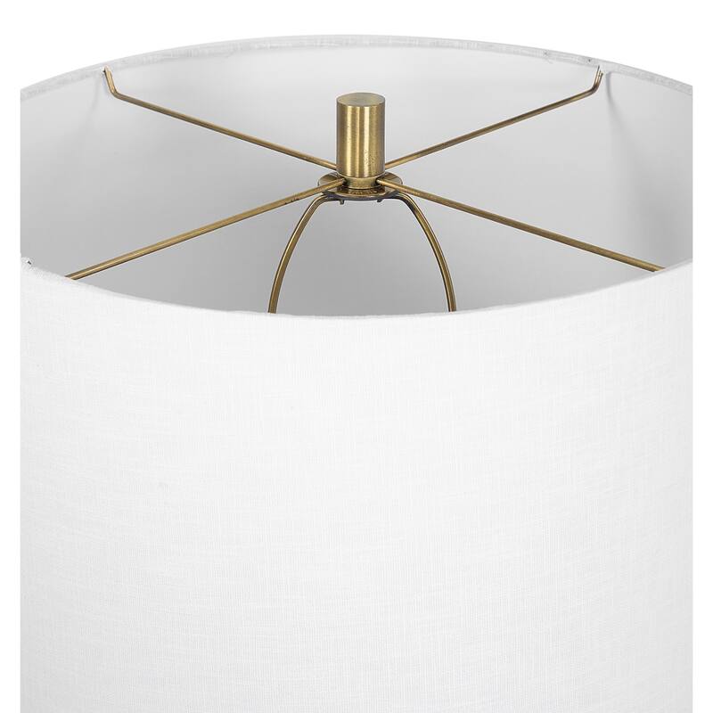 Geometric Patterned Ceramic Table Lamp - 33"