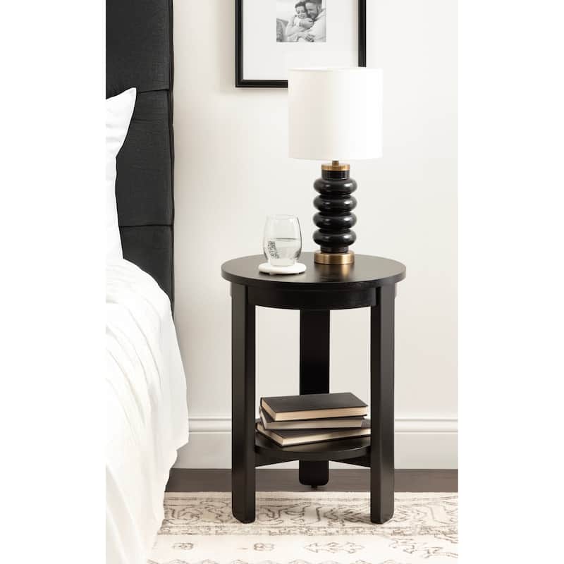 Kate and Laurel Foxford Round Wood Side Table