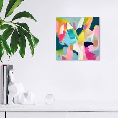 Wynwood Studio Abstract Just a few Ice Pops Blue and Teal Modern & Contemporary Wall Art Canvas Print
