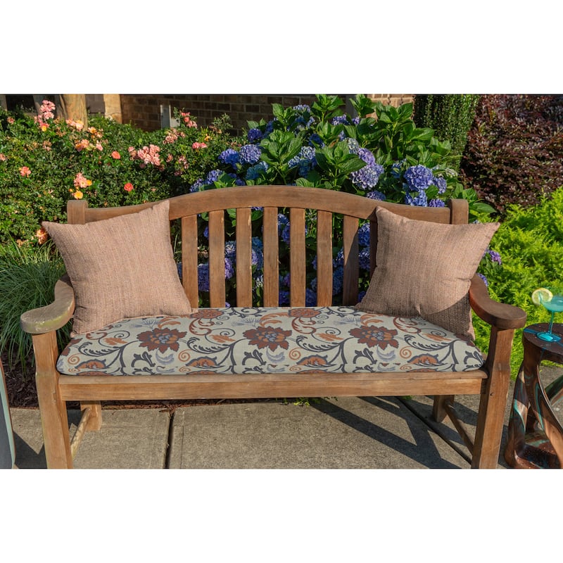 Sunbrella® Solid Fabric 1-Piece Indoor/Outdoor Square Throw Pillow, 18"W x 18"L, Cast Slate