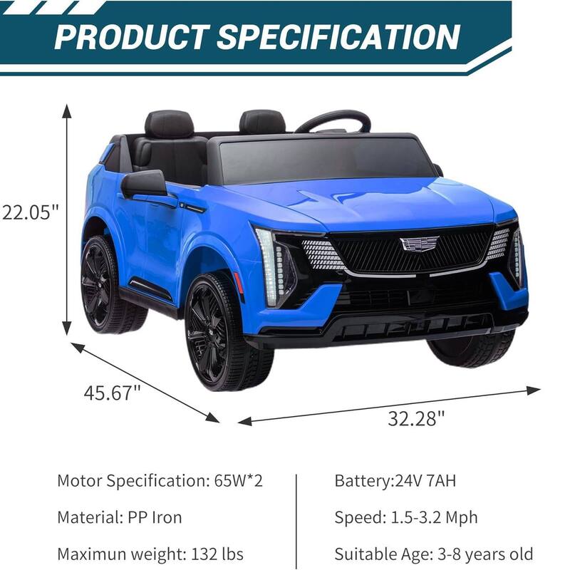 24V 2 Seater Ride On Truck Car with Parent Remote Control for Kids Best Gifts