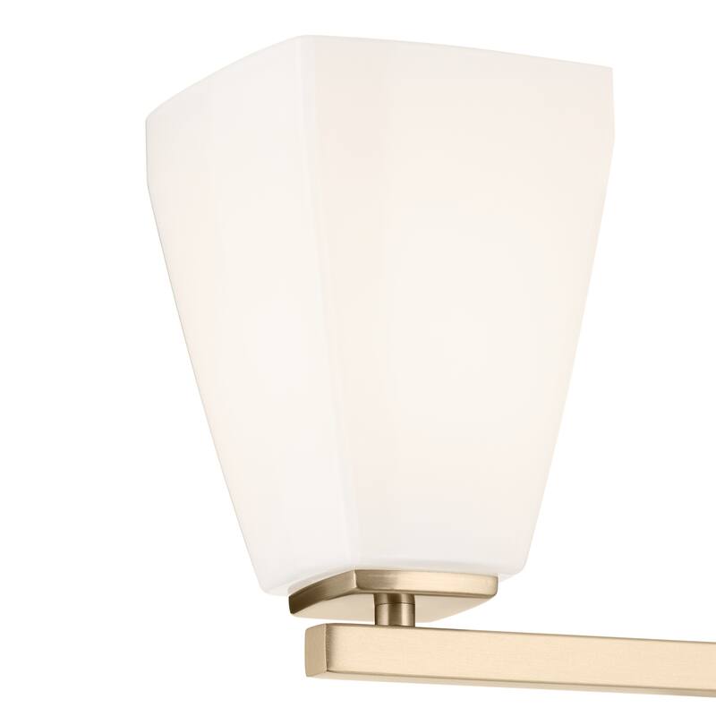 Kichler Lighting Marant 23.75" 3-Light Vanity Light with Opal Glass in Champagne Bronze