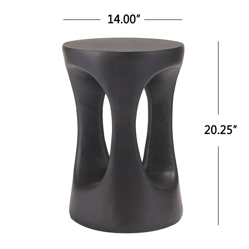 Christopher Knight Home - Modern Handmade MGO Side Table for Indoor & Outdoor Use - 14 Inch - 14"