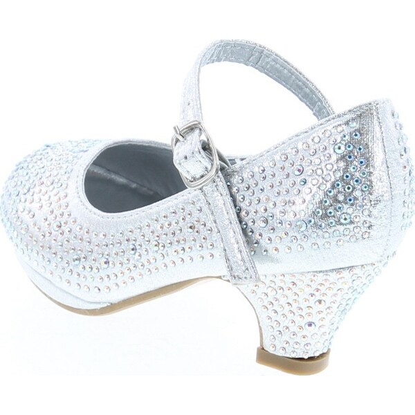 silver rhinestone pumps