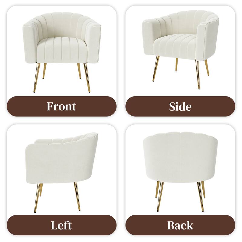Ouyessir Oversized Modern Upholstered Accent Chair with Tufted Back