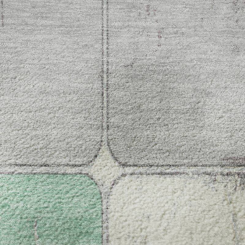 Premium Washable Super Soft Modern Blocks Mayfield Rug