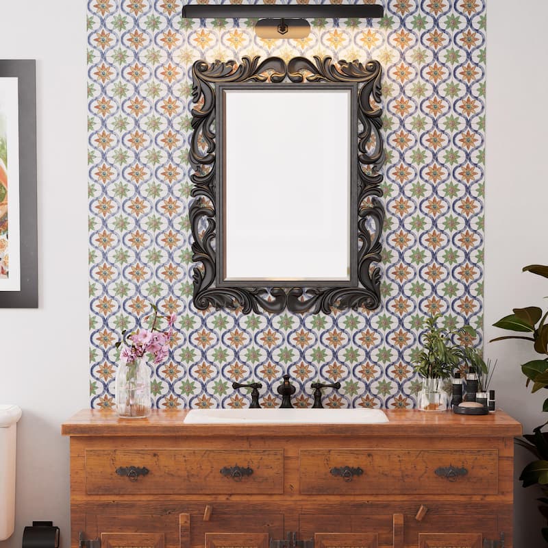 Merola Tile Sentier des Bourges 4-1/2" x 4-1/2" Porcelain Floor and Wall Tile - Case (60 Tiles)