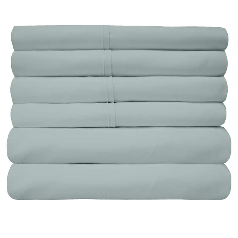 Sweet Home Collection 6 Piece RV Queen Short Sheet Set, Deluxe Ultra Soft 1500 Series, Double Brushed Microfiber