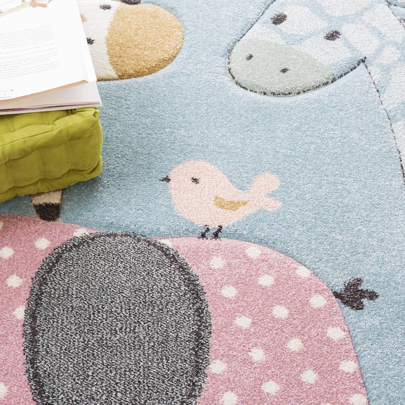 SAFAVIEH Carousel Kids Brandusa Animal Rug