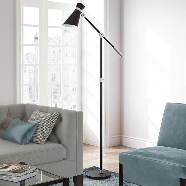 Shop Pixar Floor Lamp In Black And Brushed Nickel Overstock 28868036