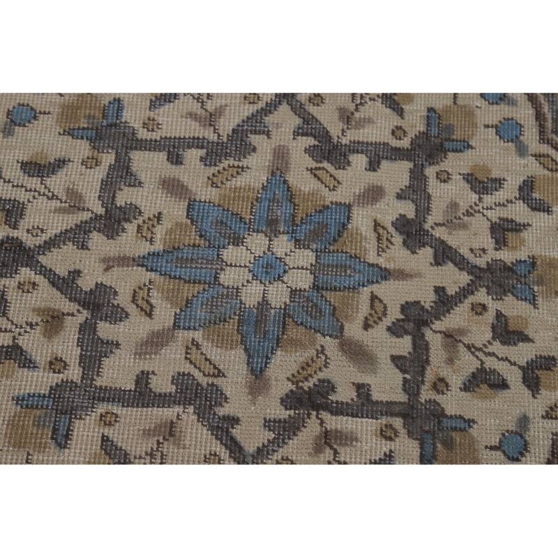 Medallion Tabriz Persian Area Rug Handmade Floral Wool Carpet - 9'5"x 12'10"