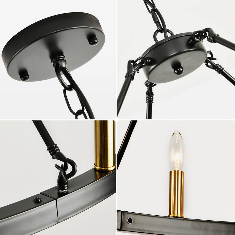 12 - Light Dimmable Wagon Wheel Chandelier