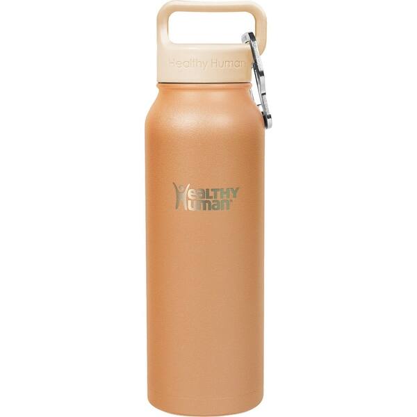 Healthy Human Stainless Steel Water Bottle (Mocha, 21 oz/ 621 ML) - Bed ...