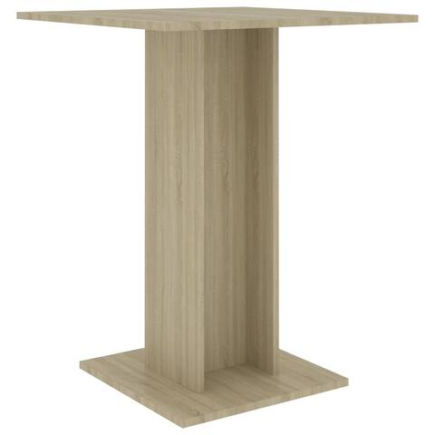 vidaXL Bistro Table Sonoma Oak 23.6"x23.6"x29.5" Chipboard