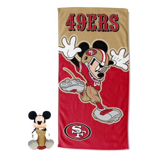 slide 2 of 83, Disney NFL Mickey Splash Hugger Beach Towel Set