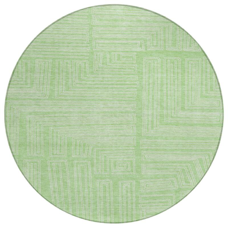 Machine Washable Indoor/ Outdoor Contemporary Stack Chantille Rug