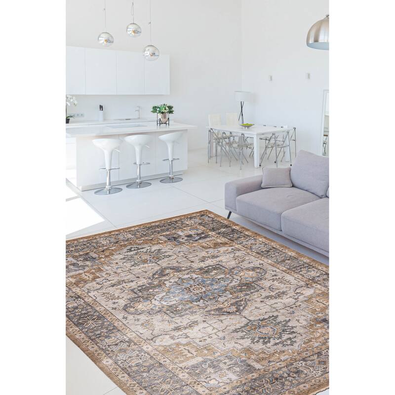 ECARPETGALLERY Hand-knotted Jules Sultane Light Grey Wool Rug - 10'0 x 13'10