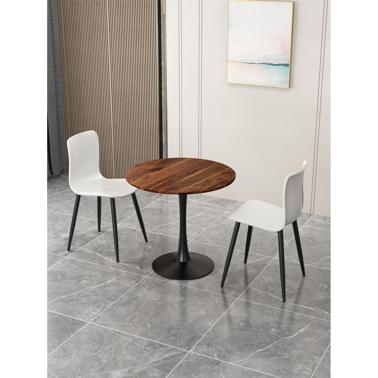 TULIP DINING TABLE ROUND 80cm Nature Wood 1pc per ctn For