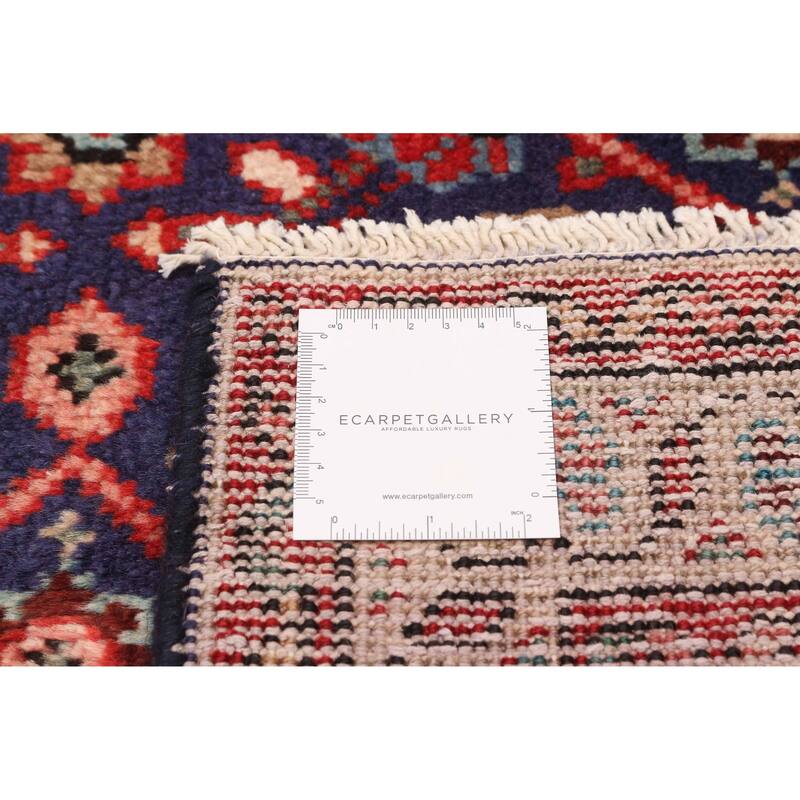 ECARPETGALLERY Hand-knotted Andelz Navy Wool Rug - 5'6 x 10'5